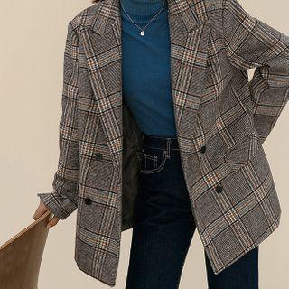 Gingham Over-sized Blazer