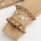 Flower Embroidered Trench Coat