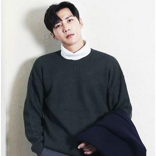 Crew-neck Ribbed Sweater