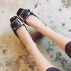 Buckle-accent Patent Flats