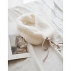 Beribboned Sherpa-fleece Ear Warmer