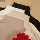 Plain Mock-neck Thermal Top