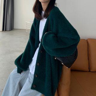 Boxy Furry Cardigan