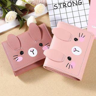 Rabbit Print Faux Leather Wallet