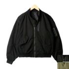 Zip-accent Sleeve Zip-up Jacket