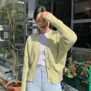 Snap-button Knit Cardigan