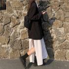 Blazer / Long-sleeve Midi Shirt Dress