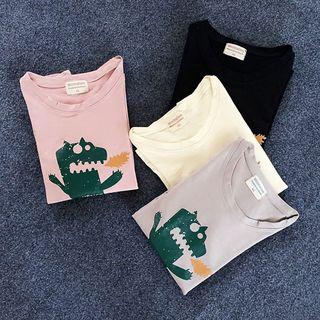 Crocodile Print Long Sleeve T-shirt