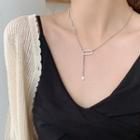 925 Sterling Silver Pendant Necklace Geometry - One Size