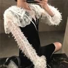 Lace Long-sleeve Top / Sleeveless A-line Dress