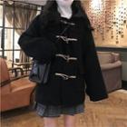 Hooded Toggle Coat Black - One Size