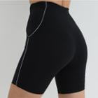 Color-block Skinny Shorts
