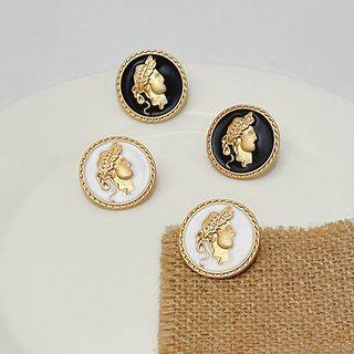 Embossed Glaze Alloy Earring