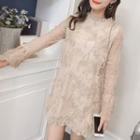 Stand Collar Lace Dress