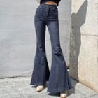 Striped Bell Bottom Jeans