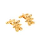 Fashionable Cute Plated Gold Bear Cufflinks  - One Size