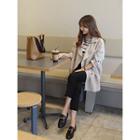 Wide-lapel Tab-sleeve Jacket