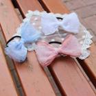 Oversized Mesh Bow Hair Tie