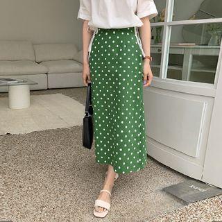 Dotted H-line Long Skirt