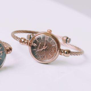 Retro Roman Numeral Bangle Watch