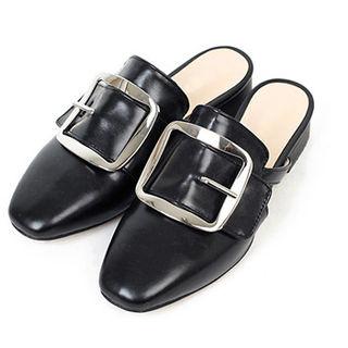 Belted-detail Slid Sandals