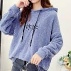 Hooded Chinese Character Sweater