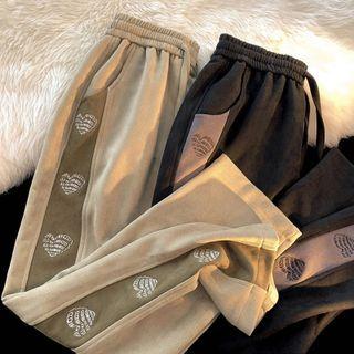 Two-tone Panel Loose Fit Sweatpants