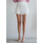 Inner Shorts Lace A-line Miniskirt