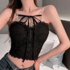 Bead Strap Lace Camisole Top