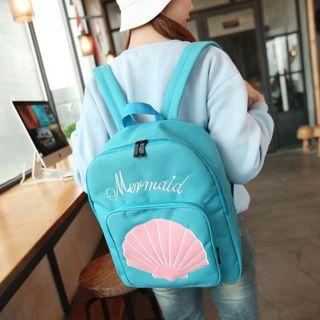 Shell Embroidered Backpack