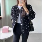 Dotted Jacket White Dots - Black - One Size