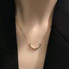 Alloy Curve Pendant Necklace