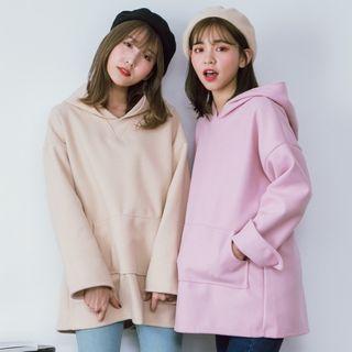 Loose-fit Pocketed Long Hoodie