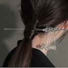 Fringed Alloy Hair Stick Silver - One Size