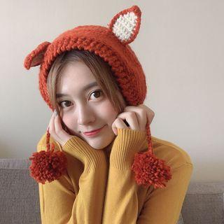 Fox Ear Yarn Earmuffs