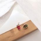 Non-matching Glaze Hamburger & Soft Drink Earring