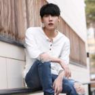 3/4-sleeve Henley