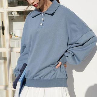 Plain Polo Pullover
