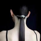 Polished Alloy Hair Stick Silver - One Size