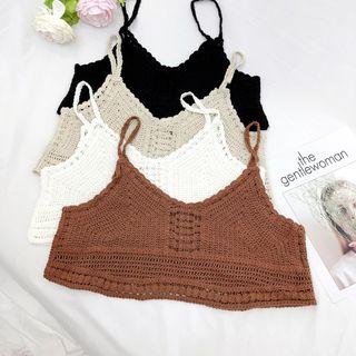 V-neck Cropped Camisole Top