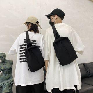 Zip Detail Sling Bag Black - One Size