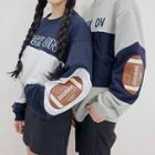 Couple Rugby Patch Sweatshirt
