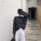 Perforated Sweater Black - One Size