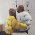Couple Matching Printed Hooded Padded Jacket