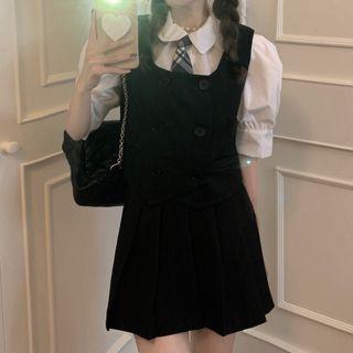 Short-sleeve Shirt / Vest / Overall Dress