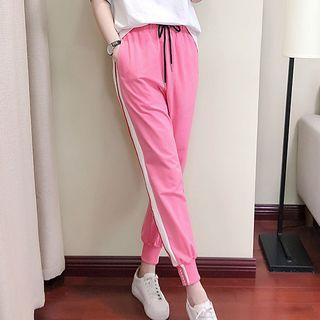 Set: Printed Short Sleeve T-shirt + Jogger Pants