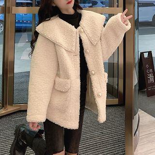 Fluffy Button-up Jacket