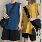 Couple Matching Side Slit Tank Top