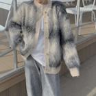 Tie Dye Cardigan / Corduroy Wide Leg Pants