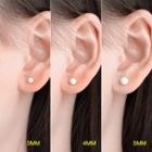 S925 Silver Ball Stud Earring